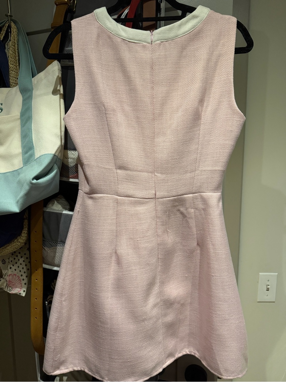 Showpo Pink Tweed Sleeveless Button-Front Mini Dress - Picture 3 of 7